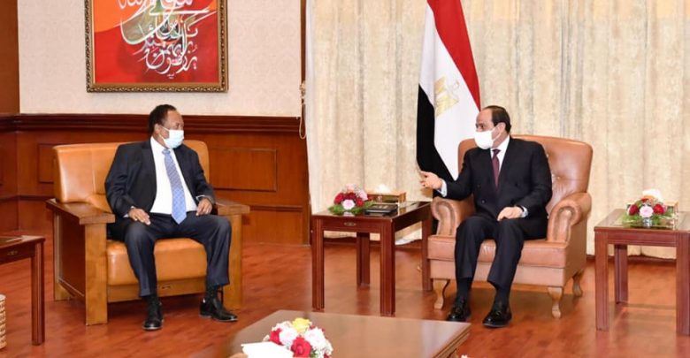 التقى السيد الرئيس عبد الفتاح السيسى اليوم مع الدكتور عبد الله حمدوك، رئيس وزراء الجمهورية السودانية