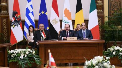 كلمة الرئيس عبد الفتاح السيسي خلال افتتاح الاجتماع السداسي للترحيب بالقادة الأوروبيين