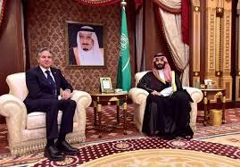 Saudi MBS to Blinken: U.S. guarantees first!NOTE